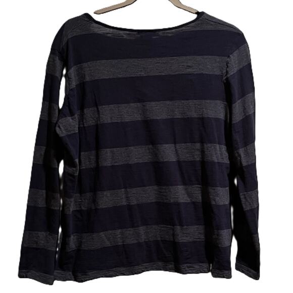 Architect Long Sleeve Shirt Womens Large Blue Striped - Picture 2 of 5